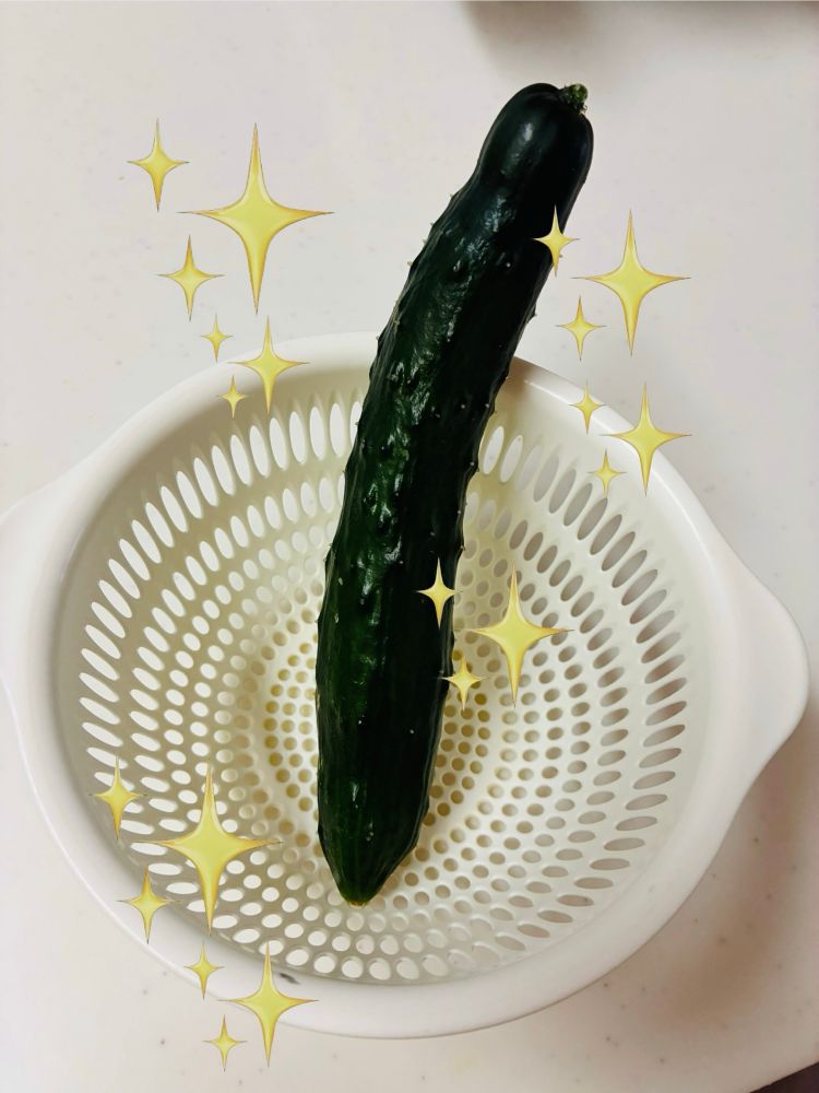 初回のきゅうりは早めに収穫（18センチ程度）した方がいいとのことで獲ってきました
これからバンバン実り始めるはず