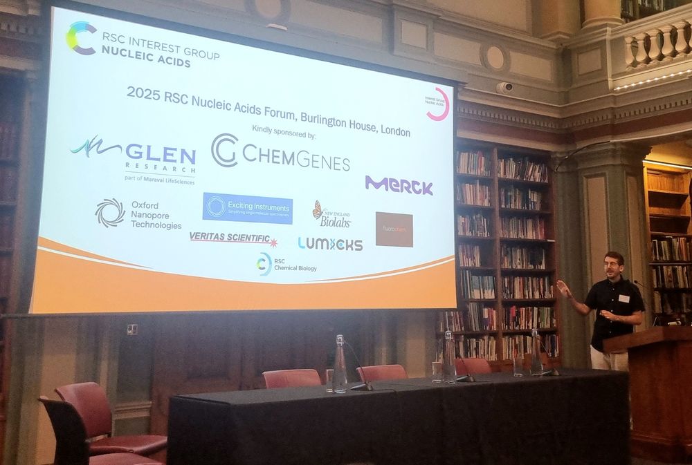 Me presenting my title slide for the event, with the wonderful sponsors!