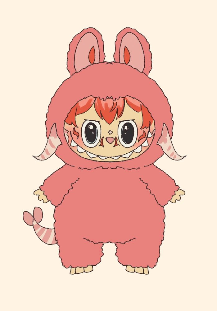 ebi but as an ugly labubu