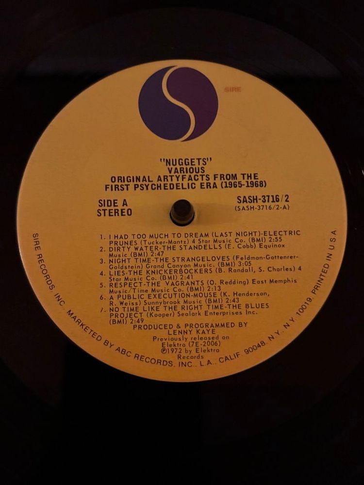 Nuggets: Original Artyfacts from the First Psychedelic Era, 1965–1968 by Various Album Cover
