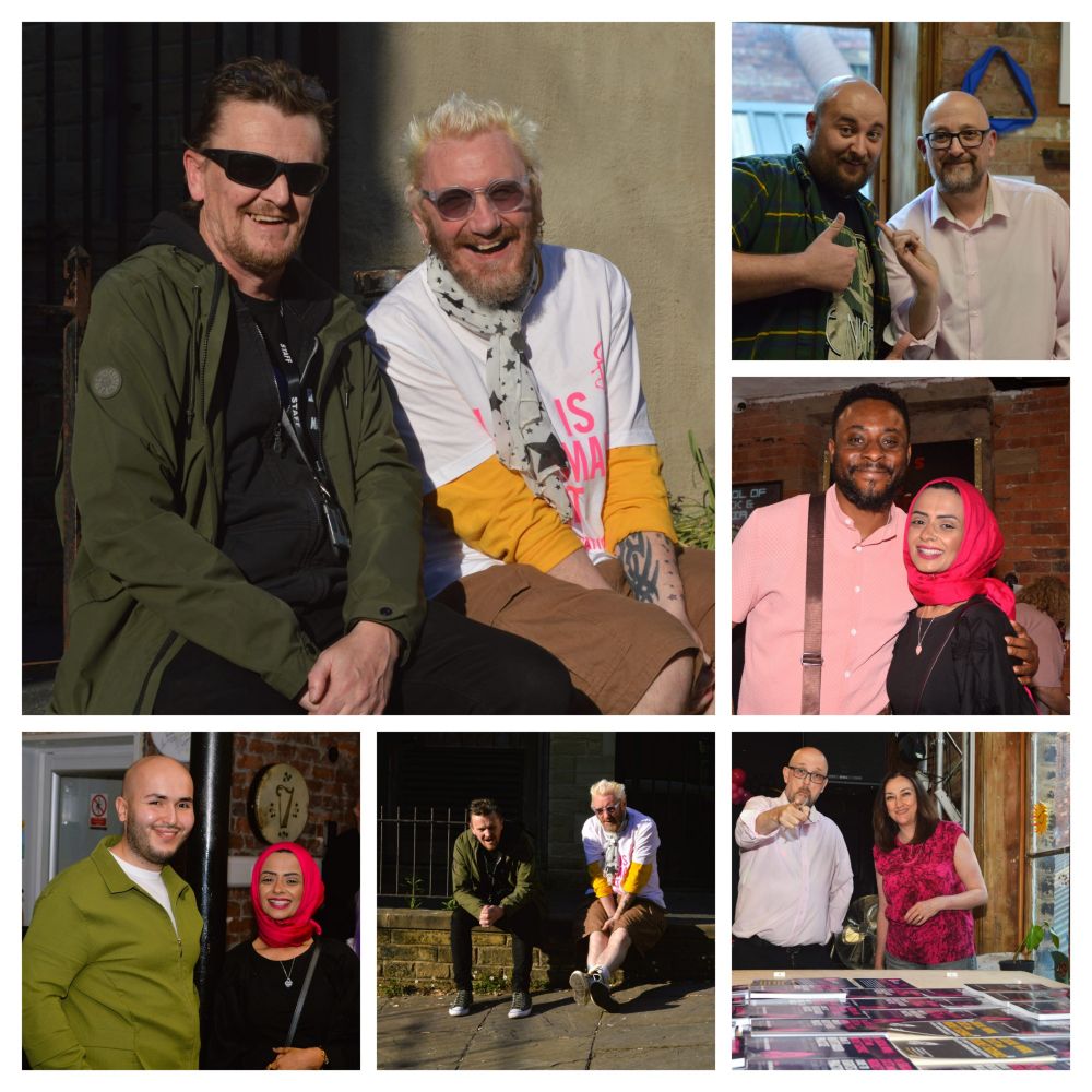 Photographs from the event to launch the book Social Work Cats and Rocket Science and A to Z of Rights Based Practice at the School of Rock and Media in Bradford