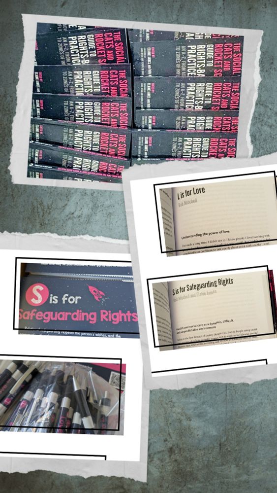 Picture of the book Social Work Cats and Rocket Science an A to Z of rights based practice 