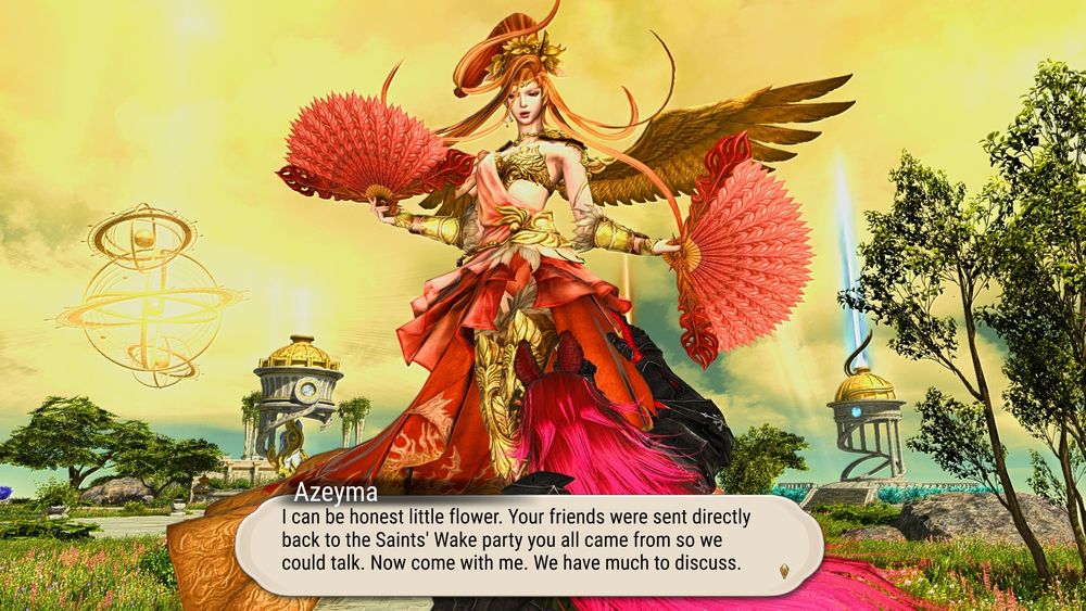 Azeyma tells Nick that she sent them back to the All Saints Wake party. Then asks Nicholas to come with her. That they have a lot to discuss.