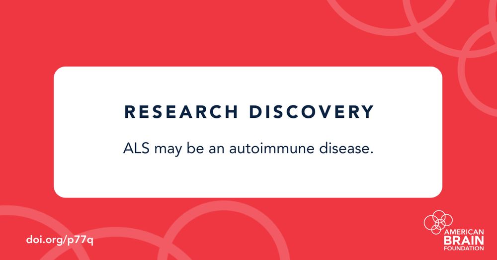 Research Discovery: ALS may be an autoimmune disease.