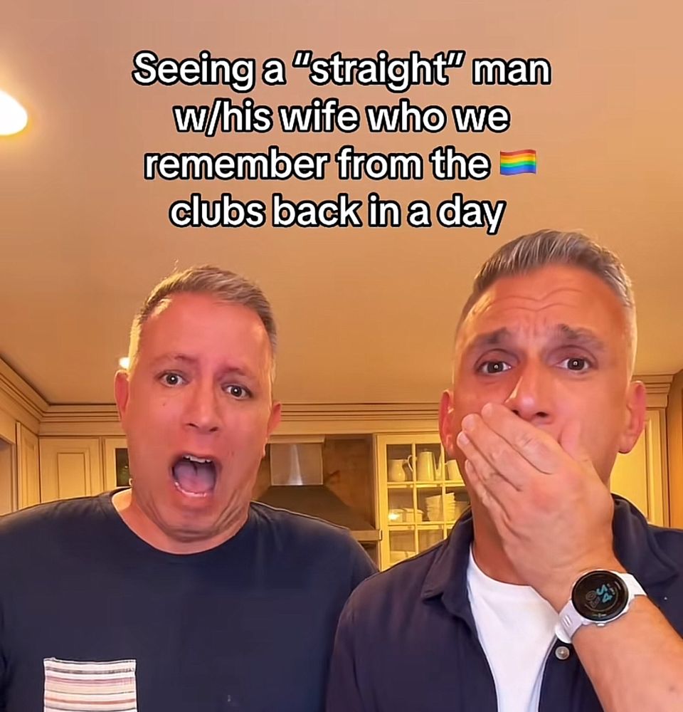 Seeing a "straight" man w/his wife who we remember from the clubs back in a day