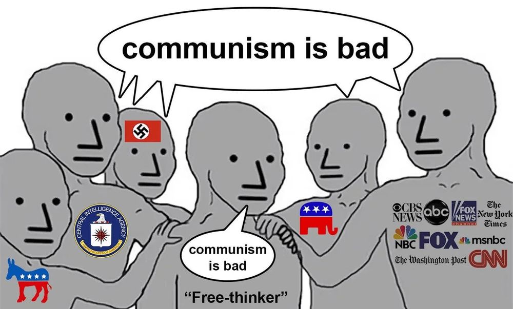 communism is bad
7*7
-
FoX
The
NEWS New gork
Cimes
NBC FOX s msnbc
@he ashington fost C
communism is bad
"Free-thinker"