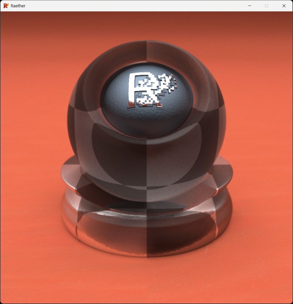 Raether Knob with plastic checker texture material