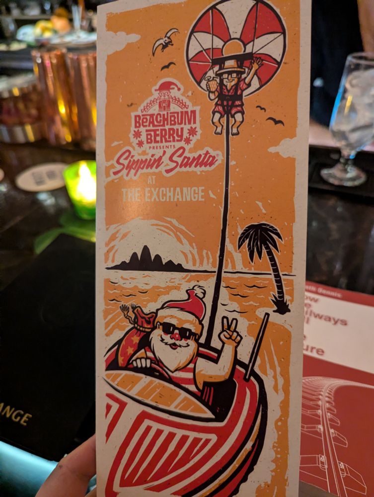 Sippin Santa Menu cover