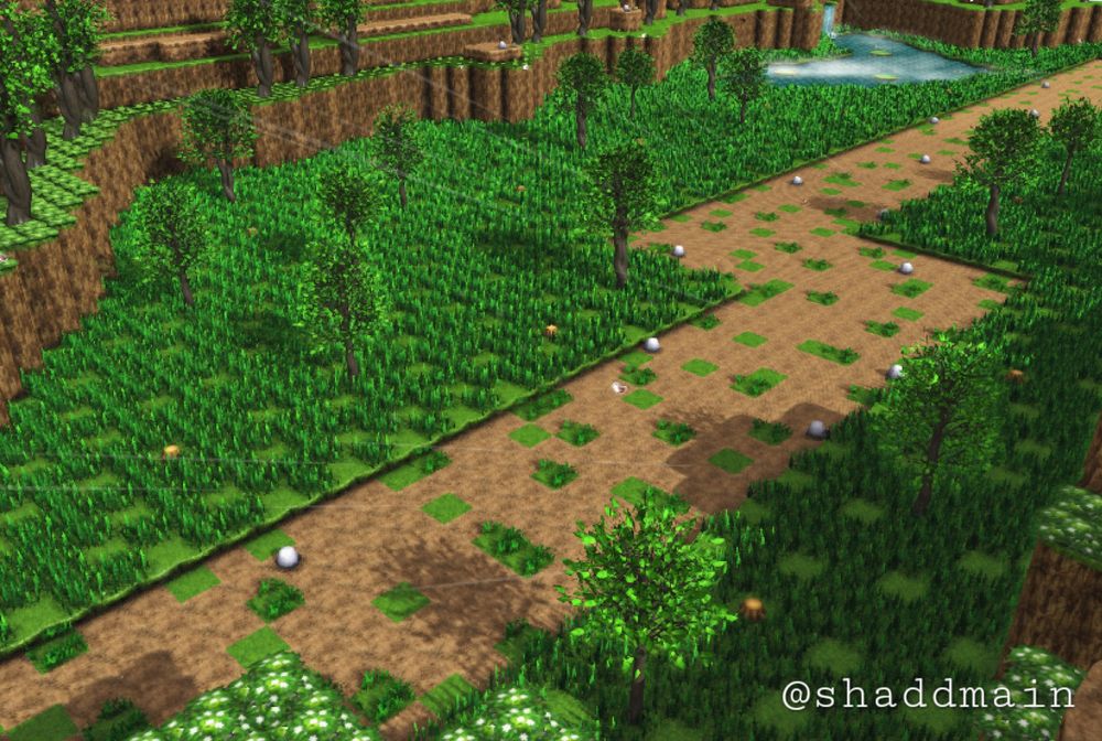 Old overlooking view of the area before redesign and optimizations.