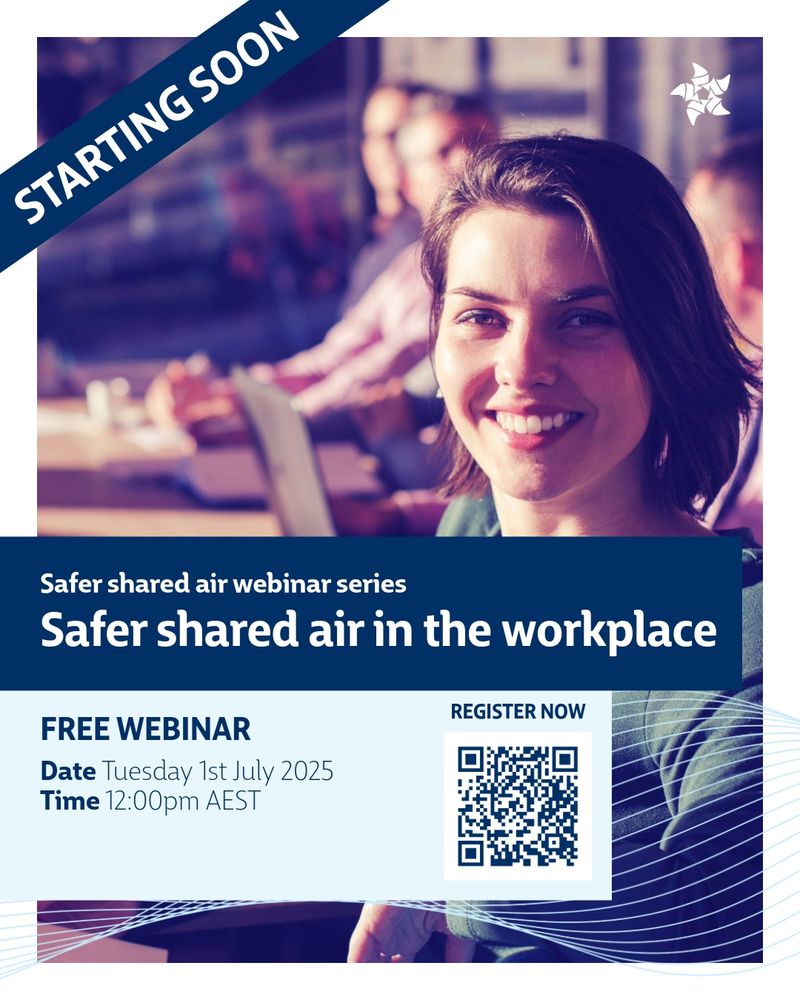 Starting soon - Safer shared air in the workplace webinar