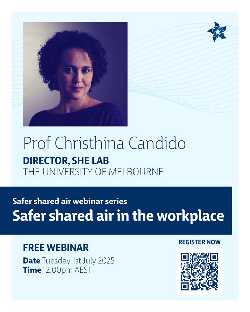 Prof Christhina Candido
Safer shared air in the workplace webinar: Meet the speakers