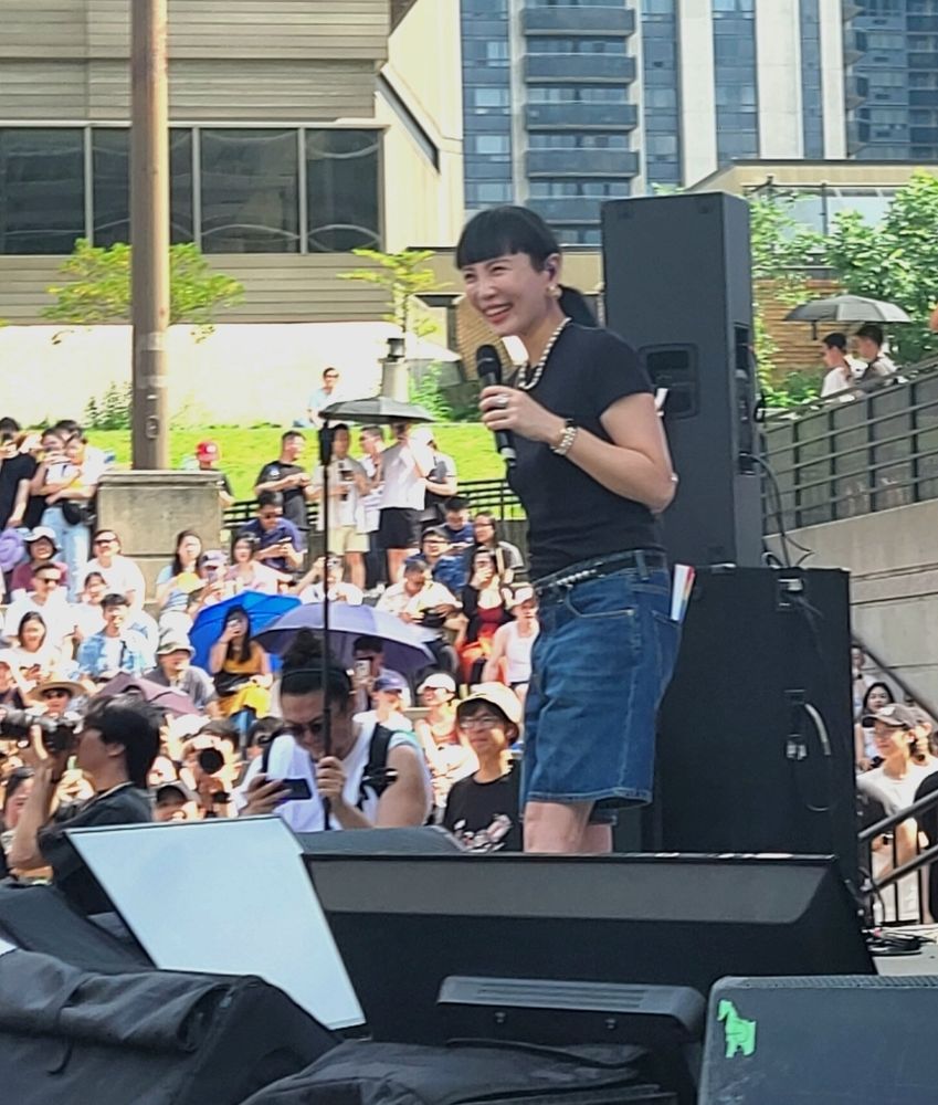A performer on stage.