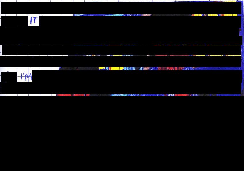 I slightly censored my drawing but we still can see the words : "It" and "I'm" :)