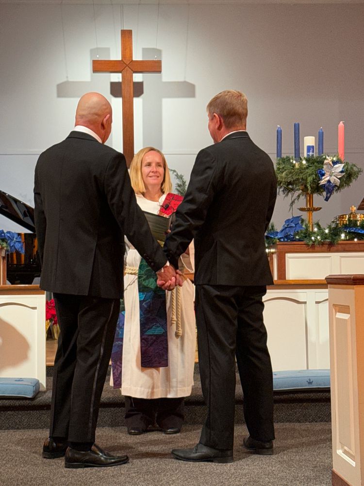 Photo of Gregory and Jeff’s wedding at Glendale United Methodist Church in Nashville, TN. 