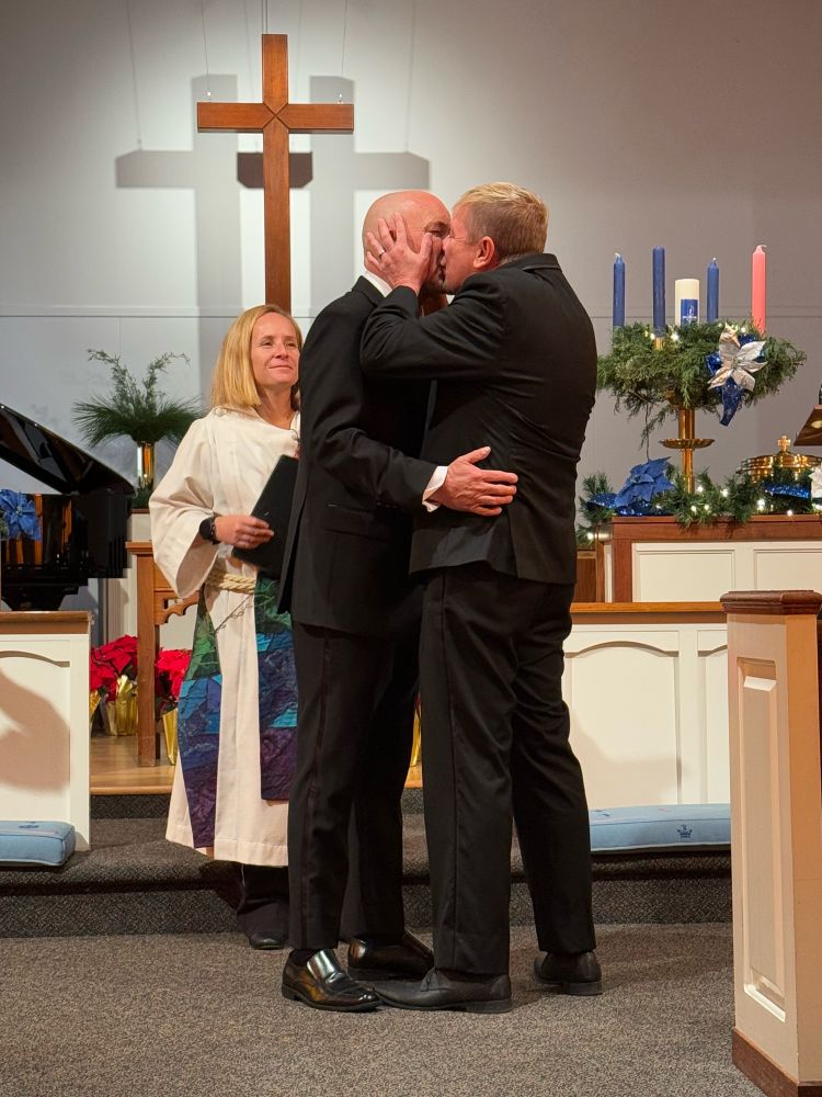 Photo of Gregory and Jeff’s wedding at Glendale United Methodist Church in Nashville, TN. 
