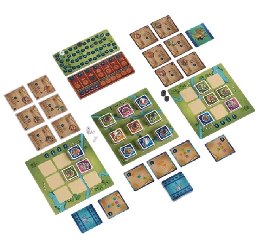 Los arquitectos de Amitis. Autors: Jérémy Ducret i Romaric Galonnier. Il·lustradora: Agnès Ripoche. Jugadors: 2. Durada: 30'. Edat: + 10 anys.
https://boardgamegeek.com/boardgame/415910/the-architects-of-amytis