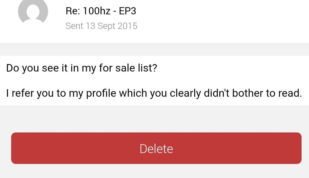 Do you see it in my for sale list?

I refer you to my profe which you clearly didn't bother to read. 