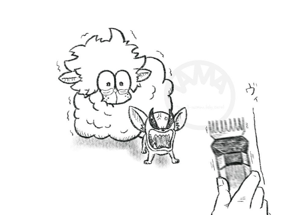 バリカンに見えたらいいなと祈ってる。