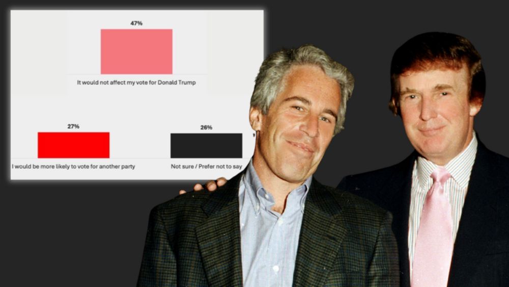 A majority of GOP voters said they would either stand by Trump or weren't sure, even if he were officially linked to the late sex offender's crimes.