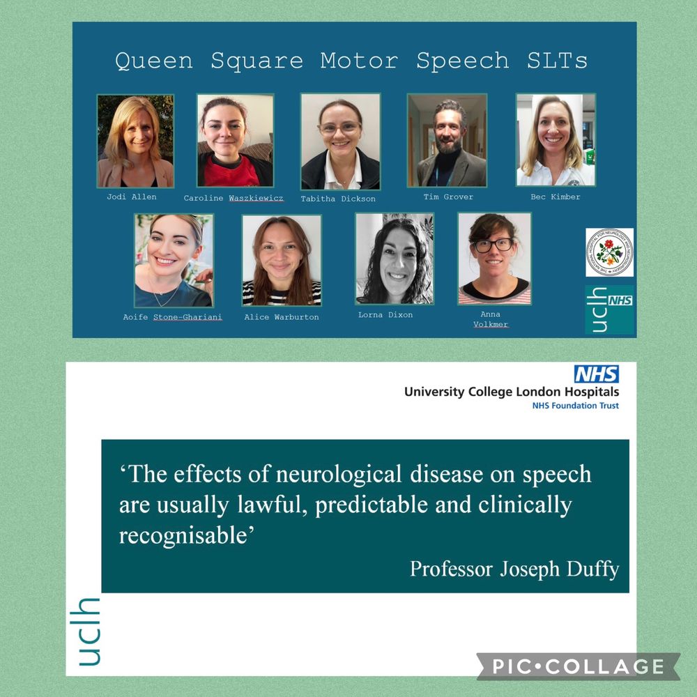 Images of the Queen Square Motor Speech SLT team