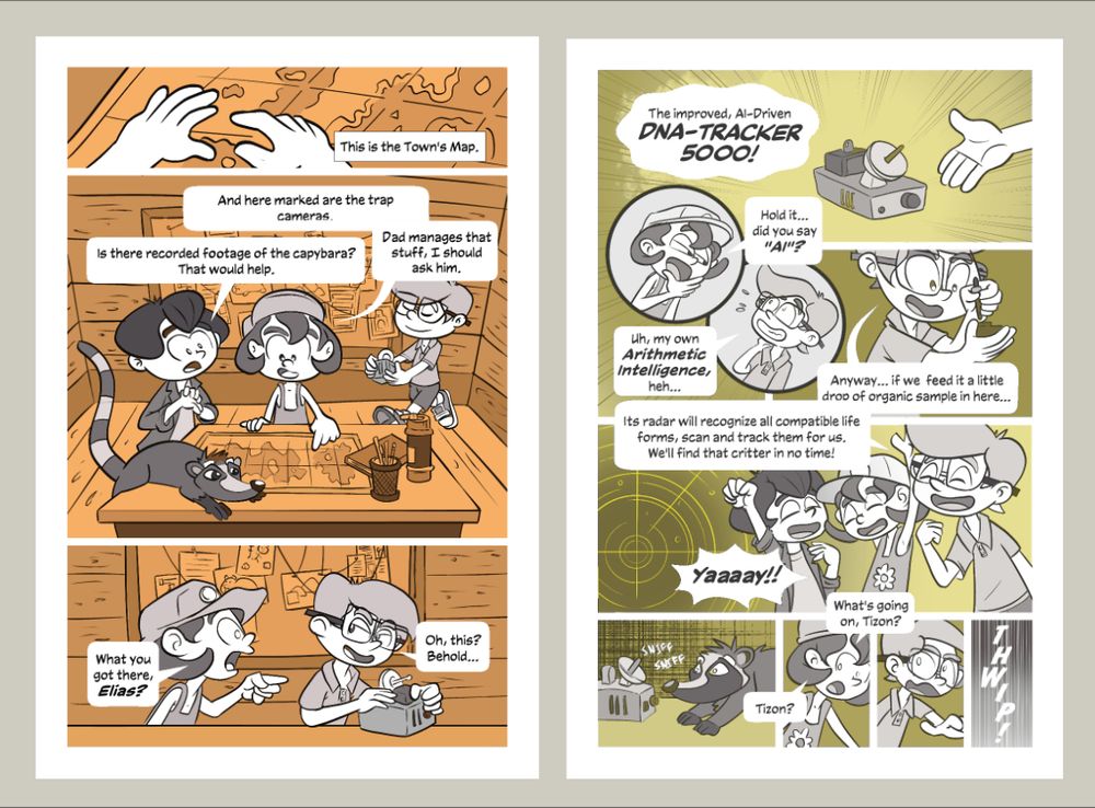 Coativille graphic novel pitch by Alberto Gonzalez - Spread 4/4
