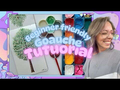Beginner Friendly, Super Simple Goauche Tree Tutorial!