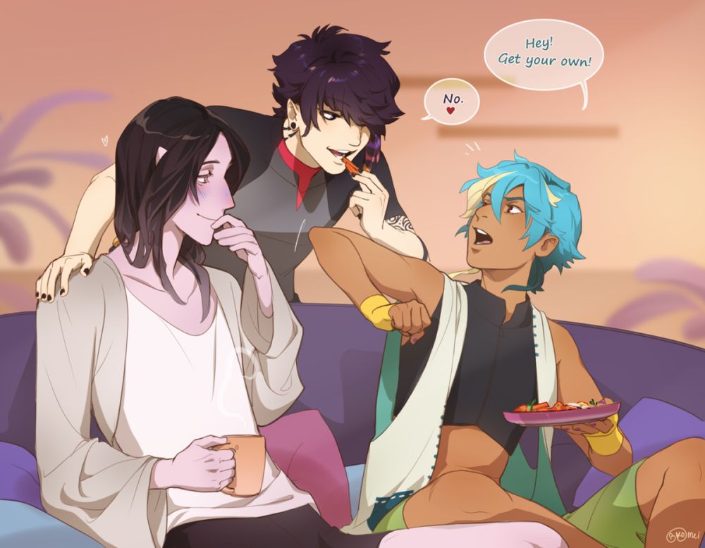 "Hey! Get your own!"
"No <3"