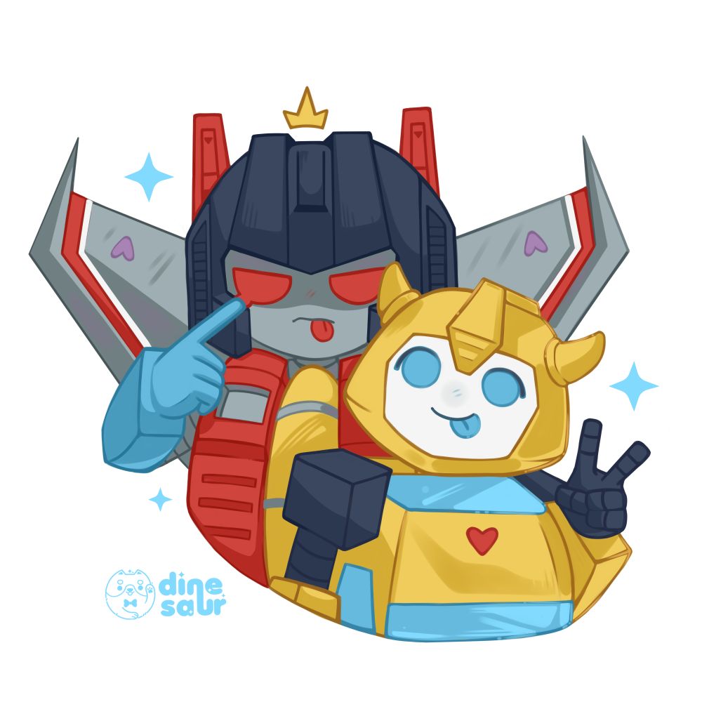Small Starscream and smaller Bumblebee