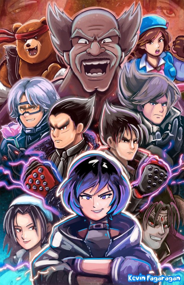 All the Mishima Family Members from the Tekken Series.