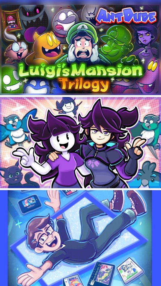 Artwork I made for YouTubers, AntDude, JaidenAnimations, & Scott The Woz