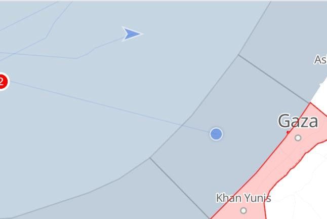 Images montrant des bateaux pas loin de Gaza 