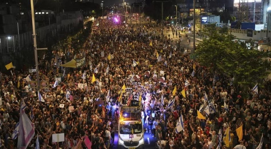 Images de la manifestation à Tel Aviv 
