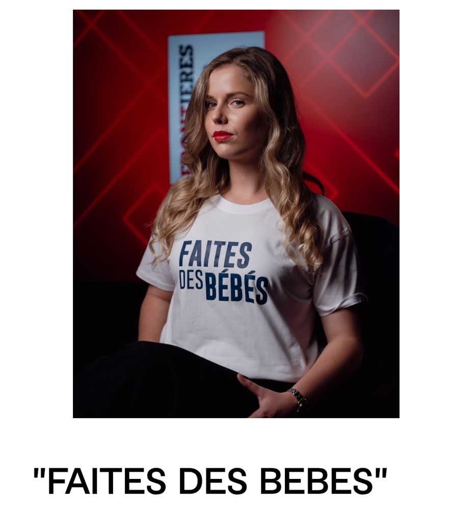 T-shirt : "Faites des bébés"