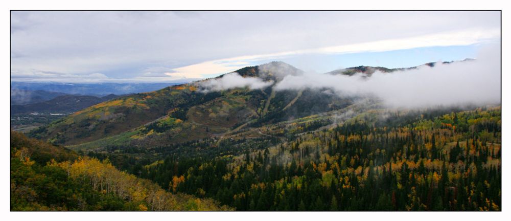 View of the mountains near Park City, Utah.