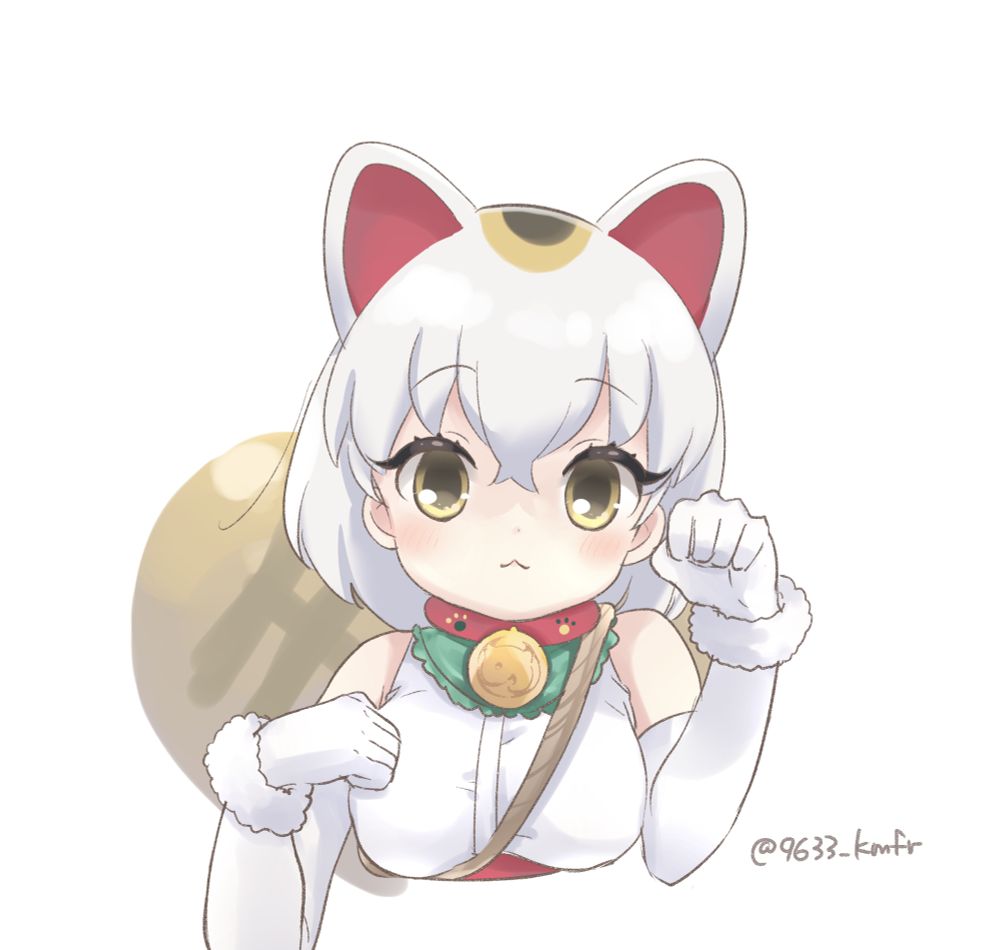 けものフレンズのまねきねこちゃんのファンアートです