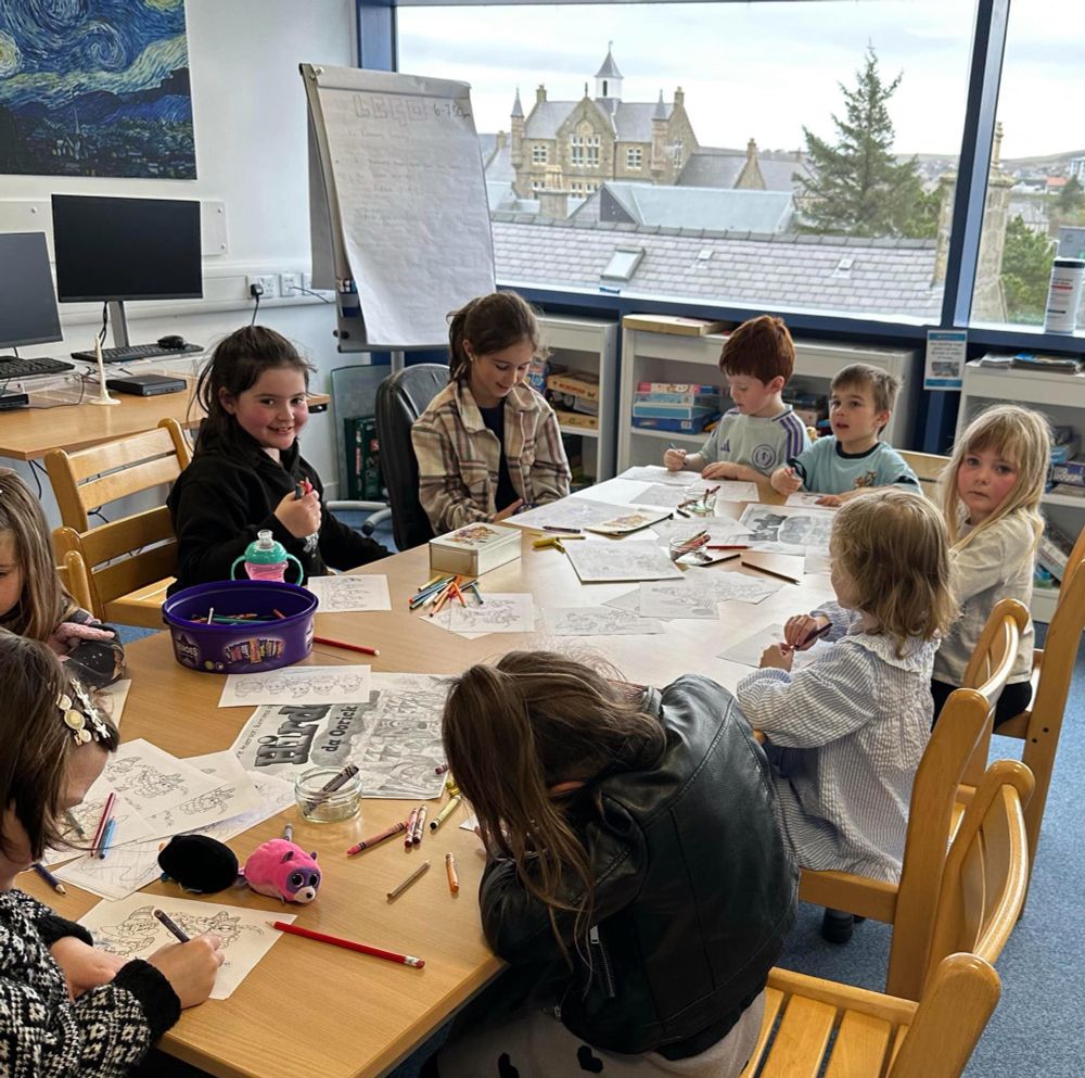 Children enjoying the Oorick-themed activities.