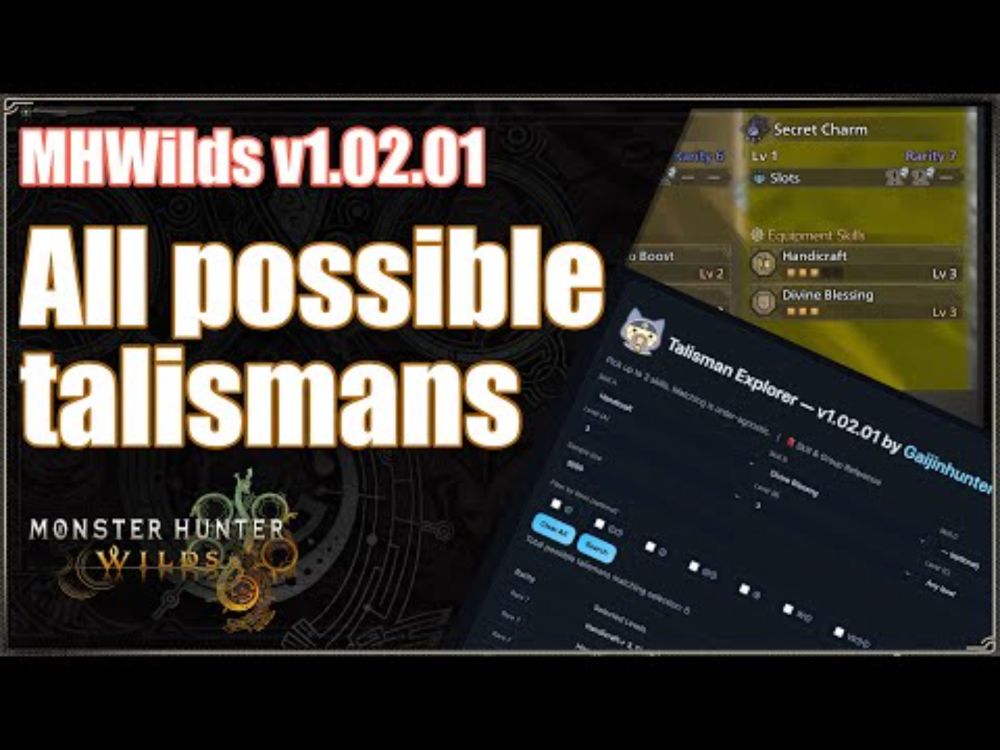 MHWilds | All possible talismans