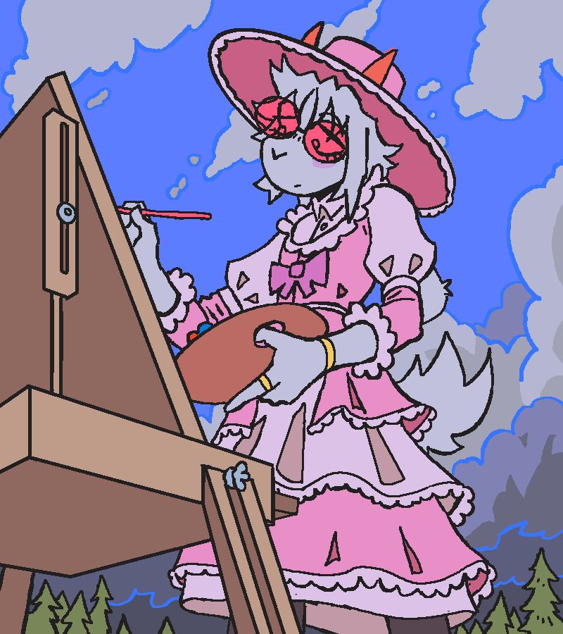ralsei painting