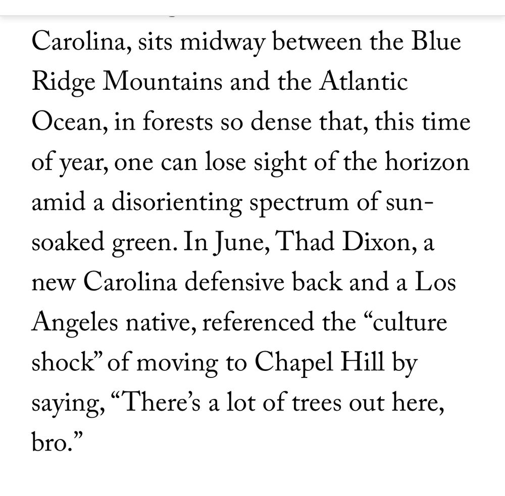 Thad Dixon, a new Carolina defensive back and a Los Angeles native, referenced the 