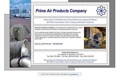 An old-style website from 2007-2010, designed for being viewed on a 17 inch diagonally measured flat screen monitor, at a screen resolution of 1240x1024 pixels. 
Designed and built by Jim Allen as an independent contractor to IIr Associates and The Virginia Engineer.