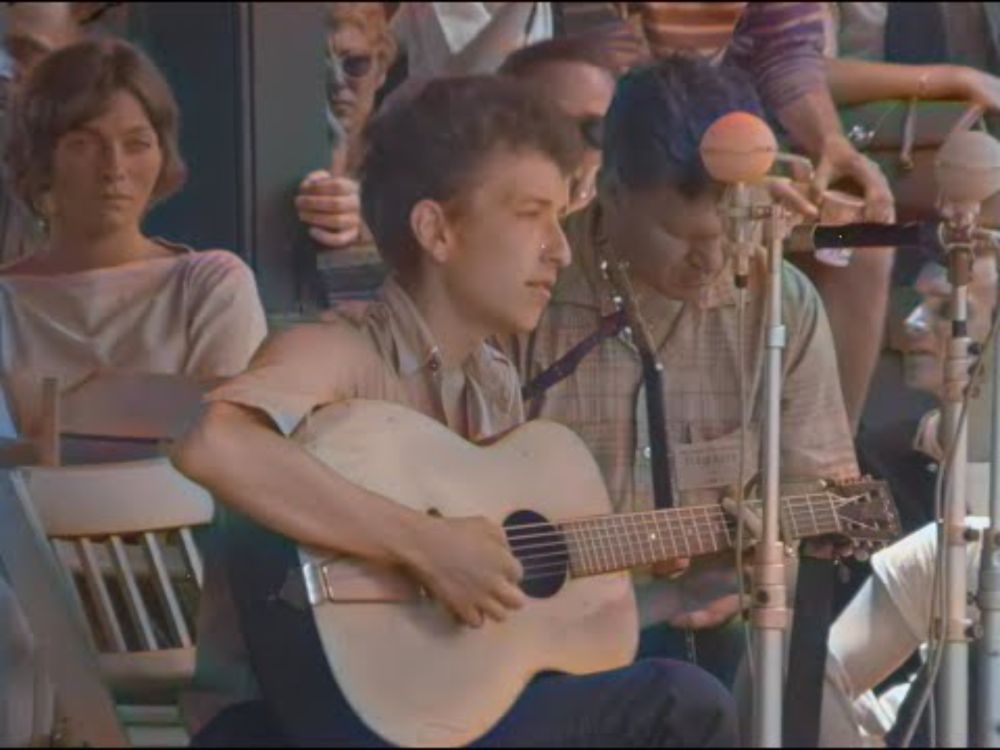 (Colorized) Bob Dylan - North Country Blues (Newport Folk Festival - 1963)