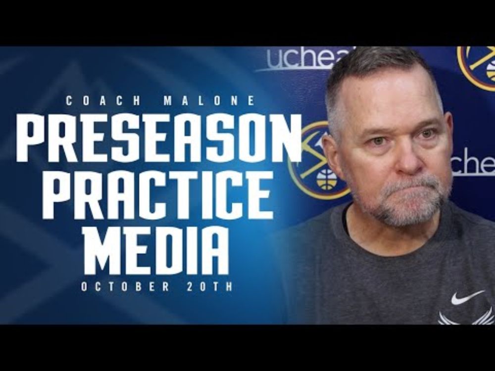 Coach Malone Post Practice Media 🎙 | Denver Nuggets Preseason