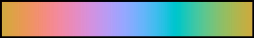 saturation color bar with even lightness and saturation from this paper: https://bottosson.github.io/posts/oklab/