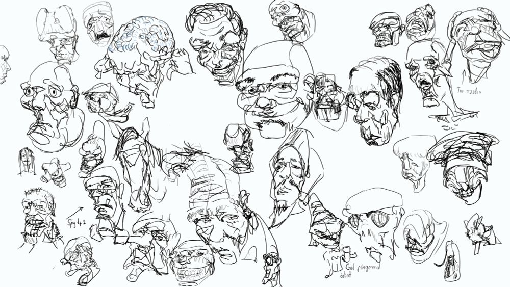 Uhh a lot of stuff to be honest faces probably idk