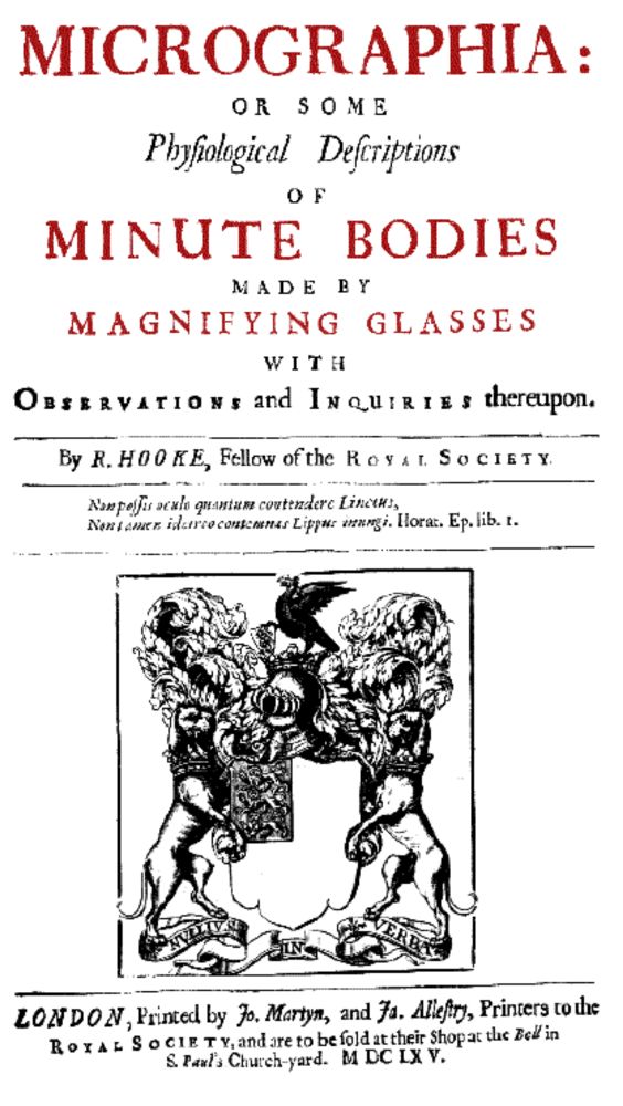 Making the indiscernible visible: Robert Hooke’s Micrographia