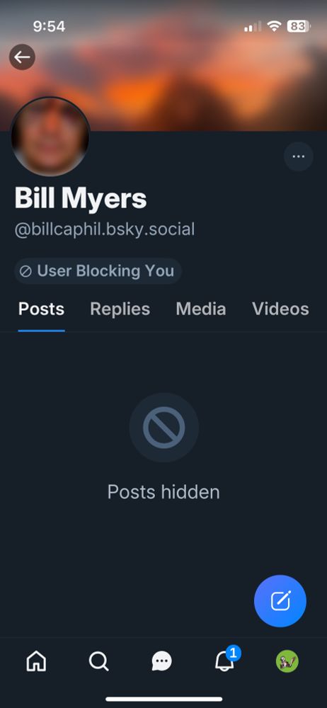 Some user has blocked me?