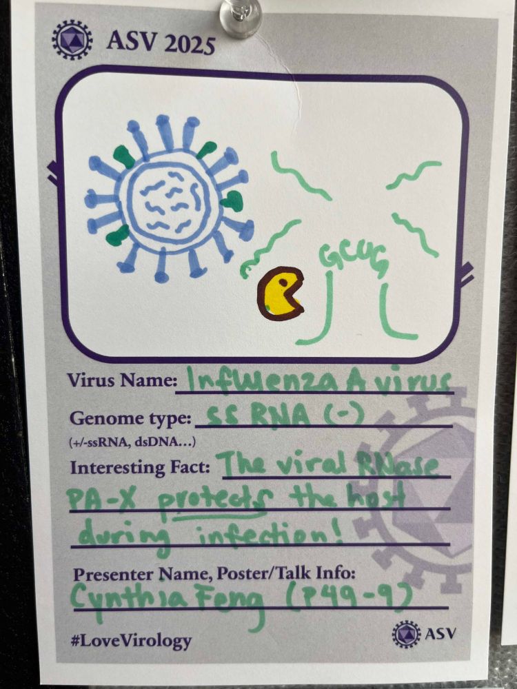 Virus card about influenza virus, P49-9