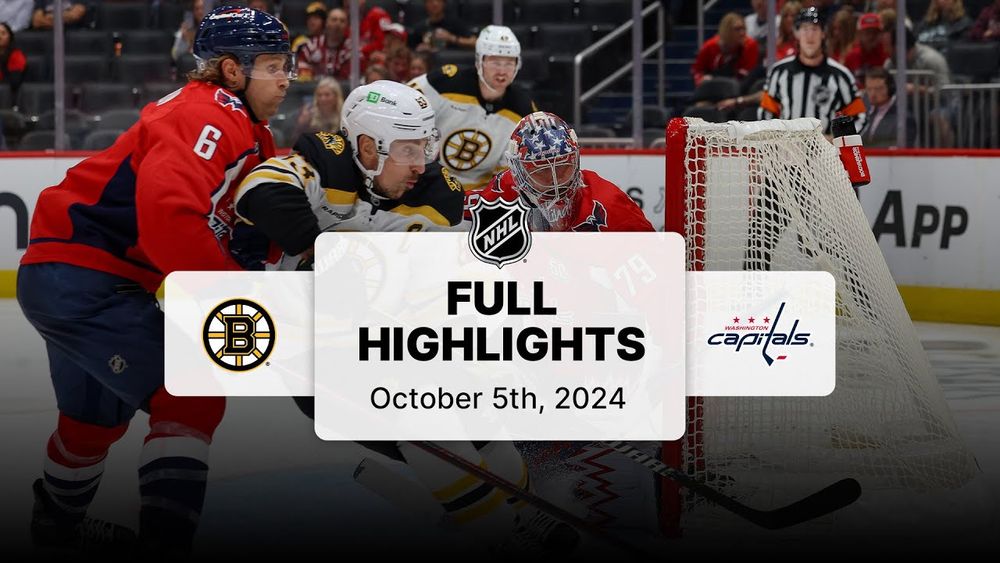 Bruins at Capitals | October 5, 2024 | NHL Full Game Highlights