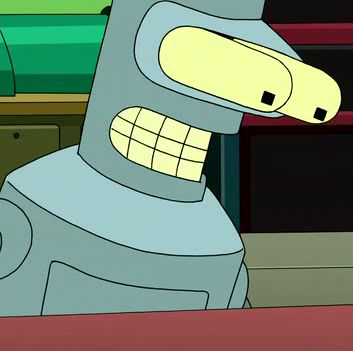 Blender from Futurama zooming his eyes out.