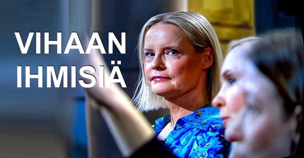 Riikka Purra ja teksti Vihaan ihmisiä